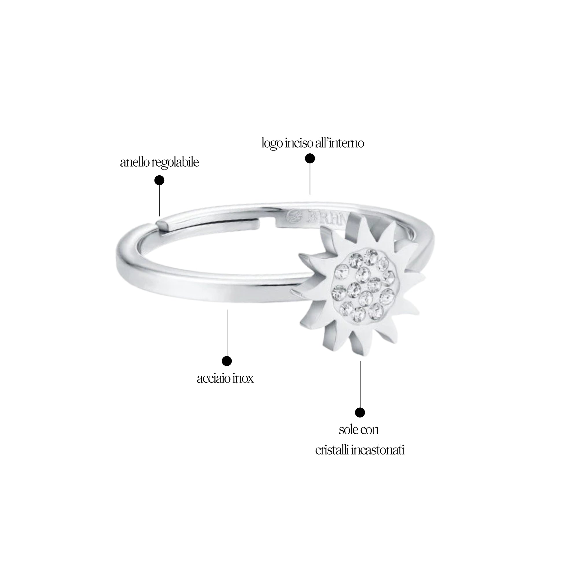 Anello Sole Shine - Brand Gioielli