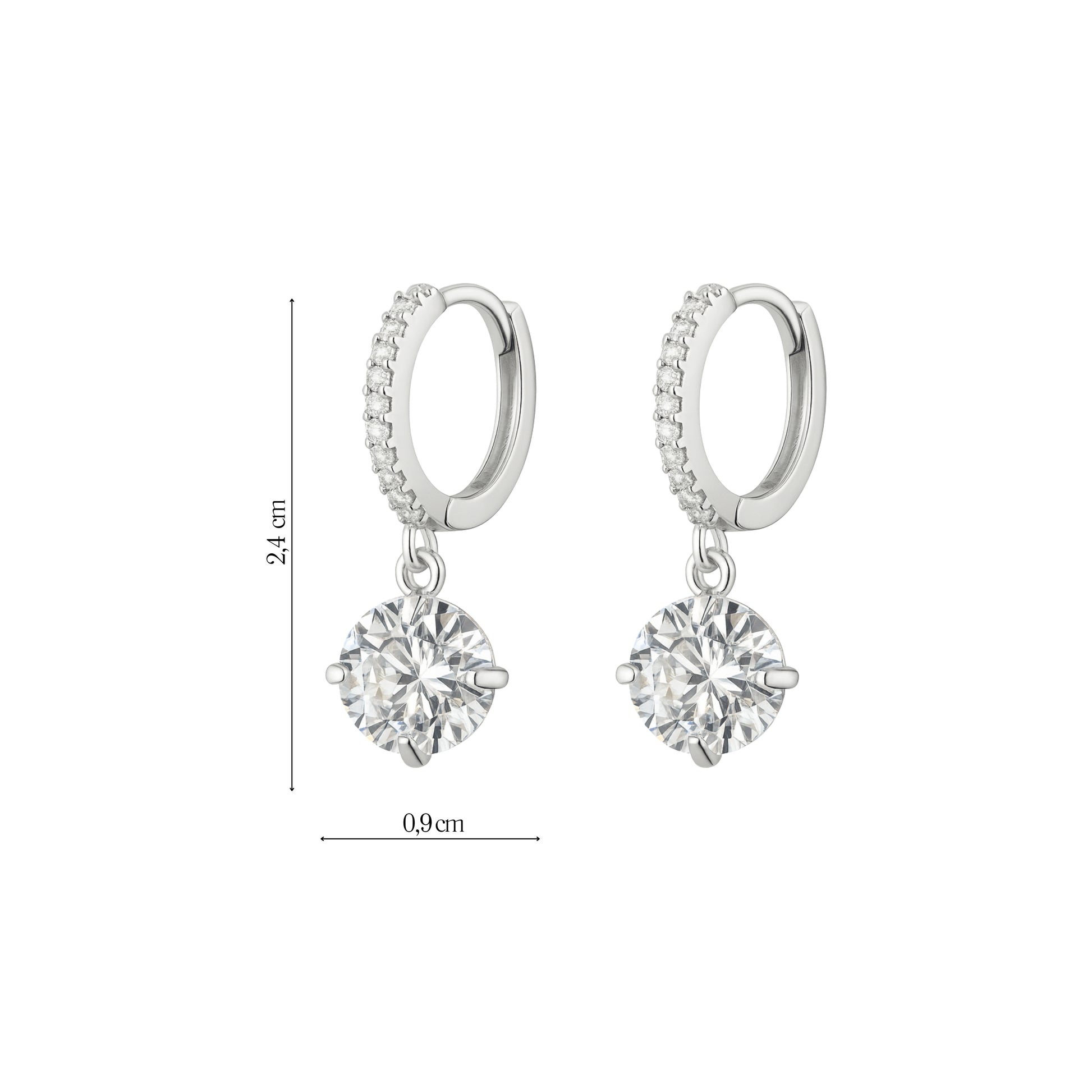 Coppia Di Orecchini_Argento 925 "PUNTO LUCE"