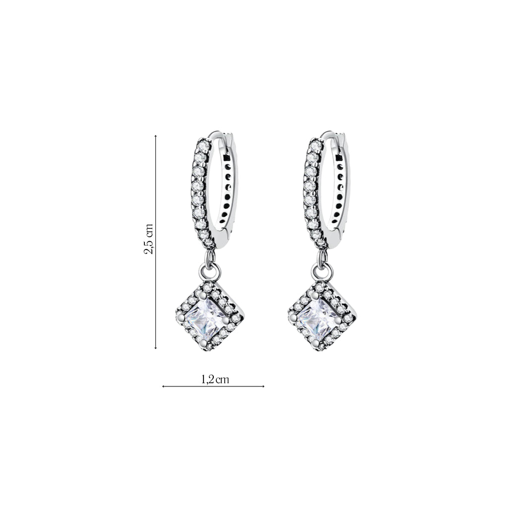 Coppia Di Orecchini_Argento 925 "ROMBO"