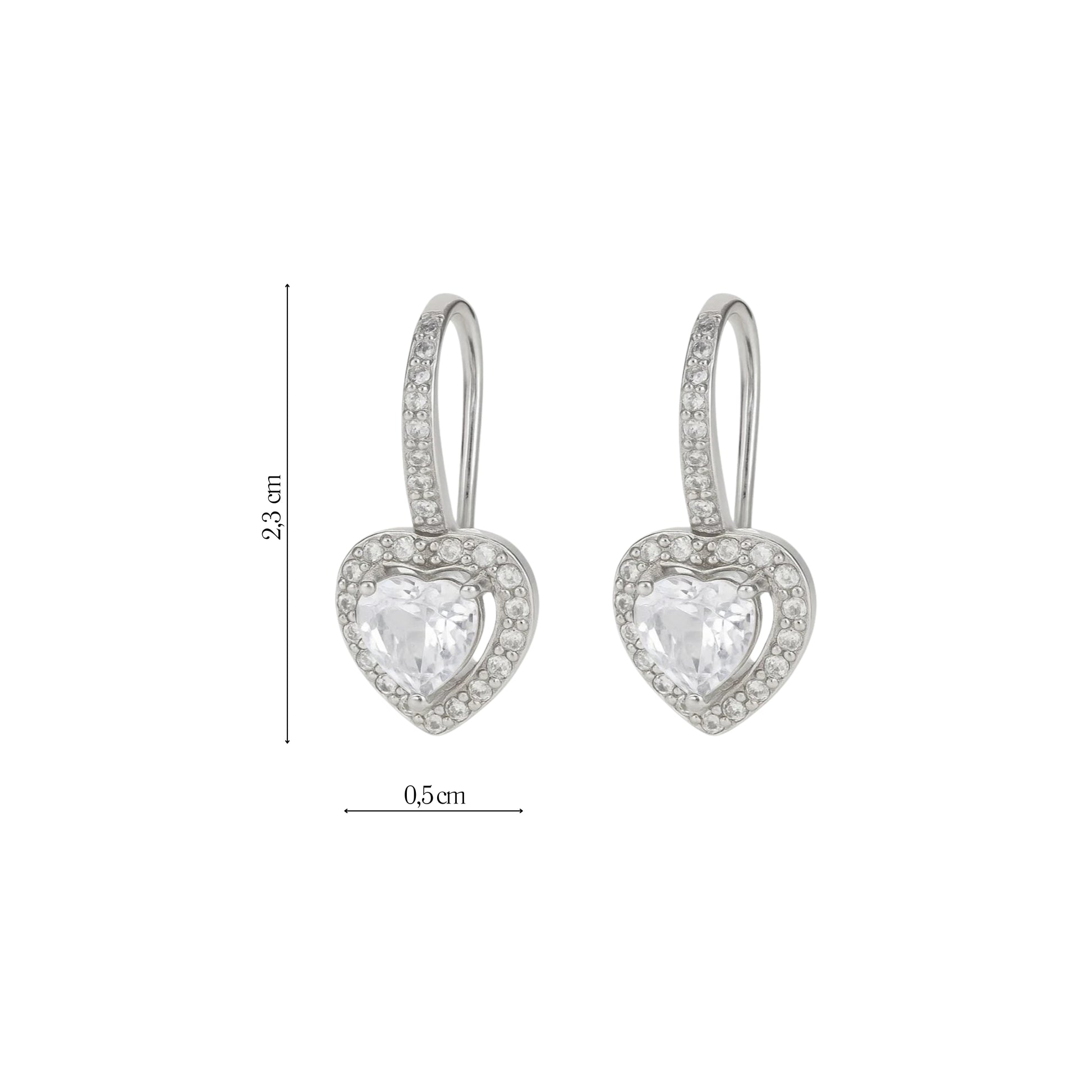 Coppia Di Orecchini_Argento 925 "CUORE"