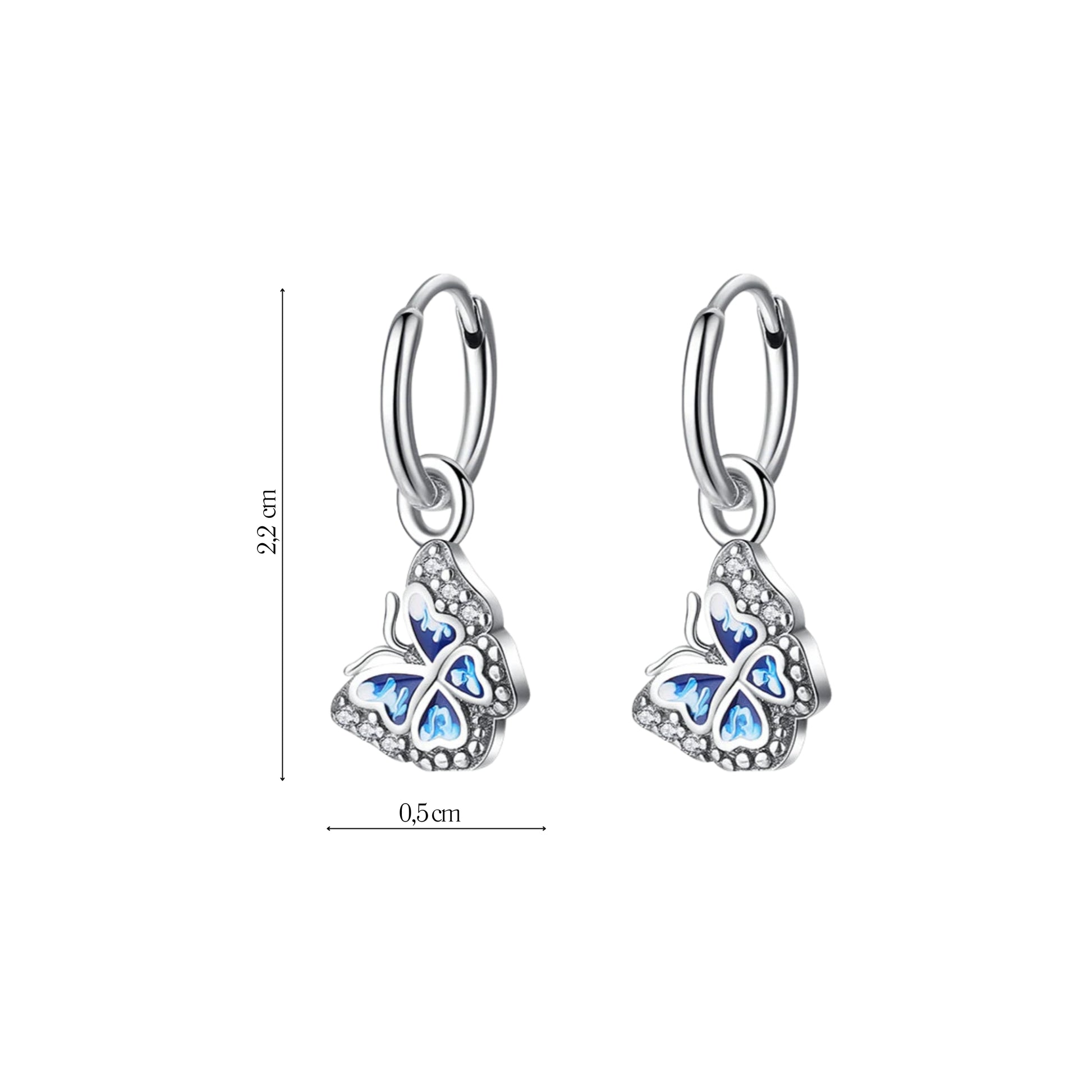 Coppia Di Orecchini_Argento 925 "FARFALLA"