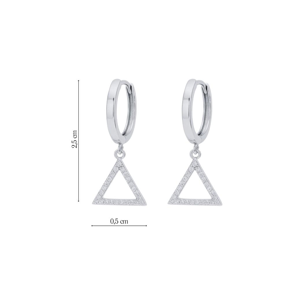 Coppia Di Orecchini_Argento 925 "TRIANGOLO"