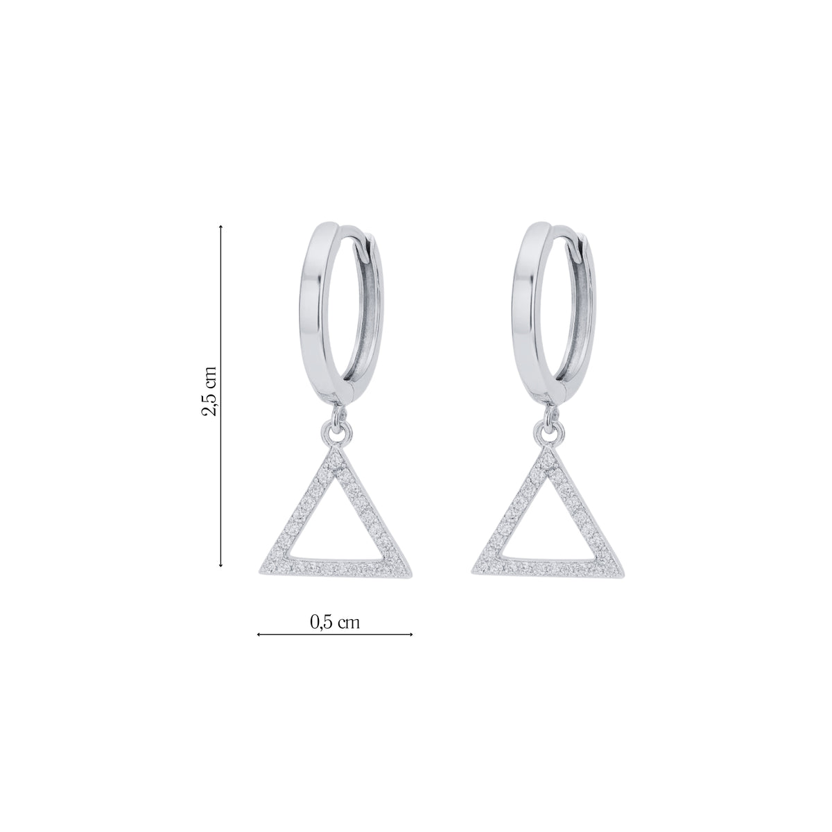Coppia Di Orecchini_Argento 925 "TRIANGOLO"