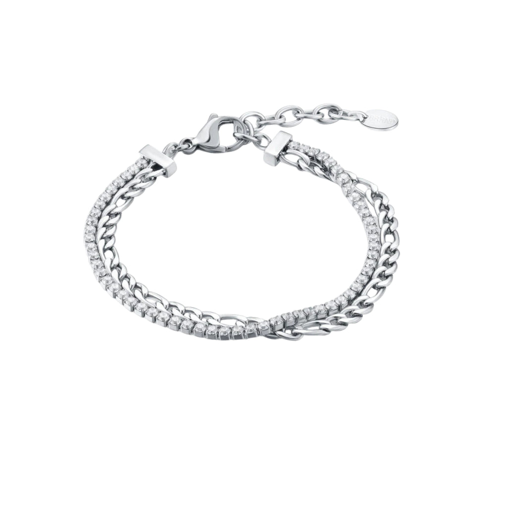 Bracciale Tennis con Catena Figaro - Brand Gioielli