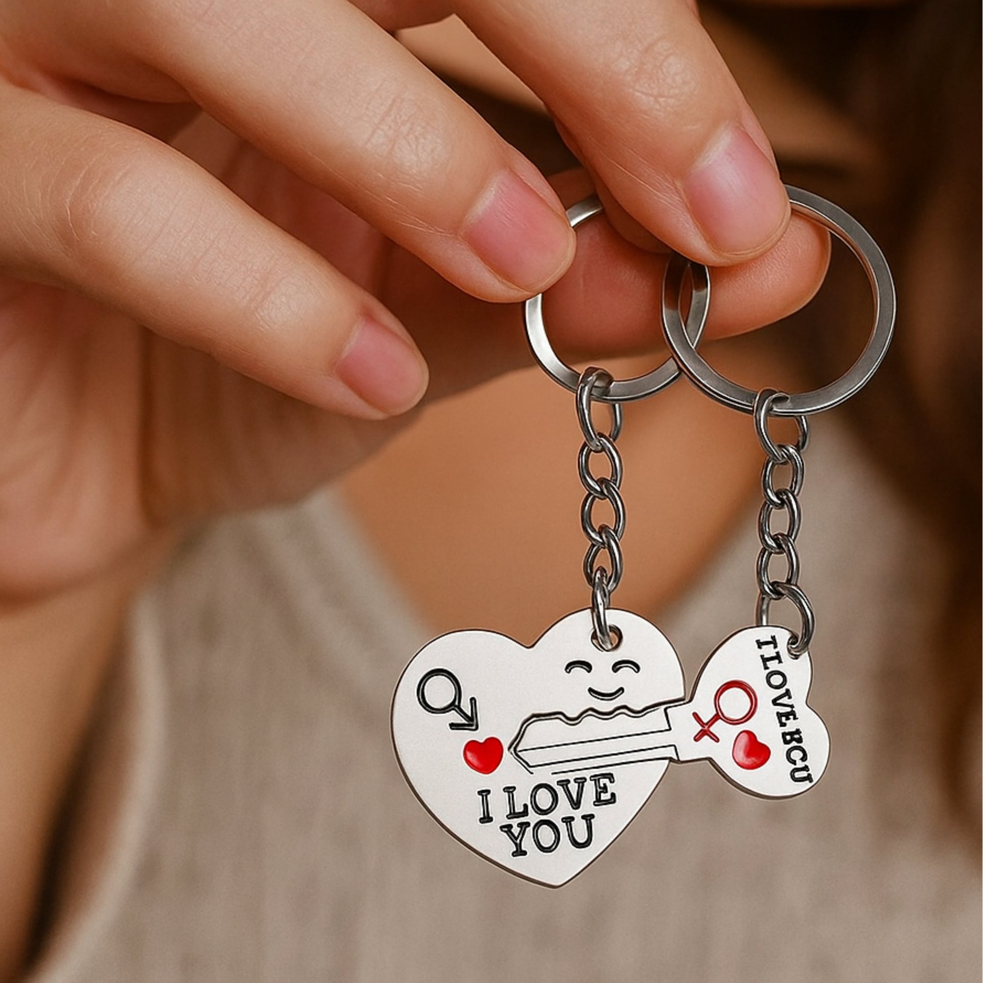 Portachiavi di coppia Chiave - Les Folies