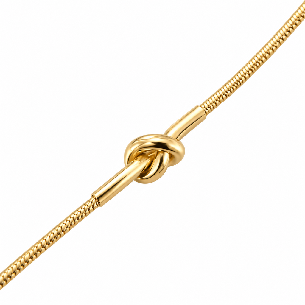Bracciale Nodo Snake in Acciaio Inox
