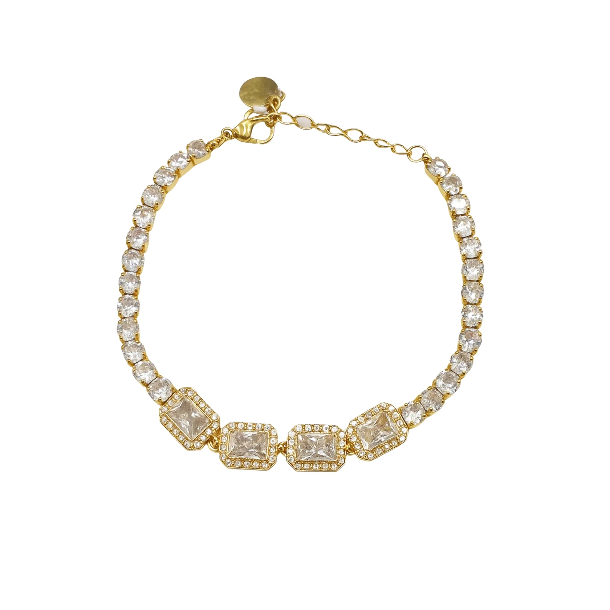 Bracciale Tennis Pietra Rettangolare - Les folies