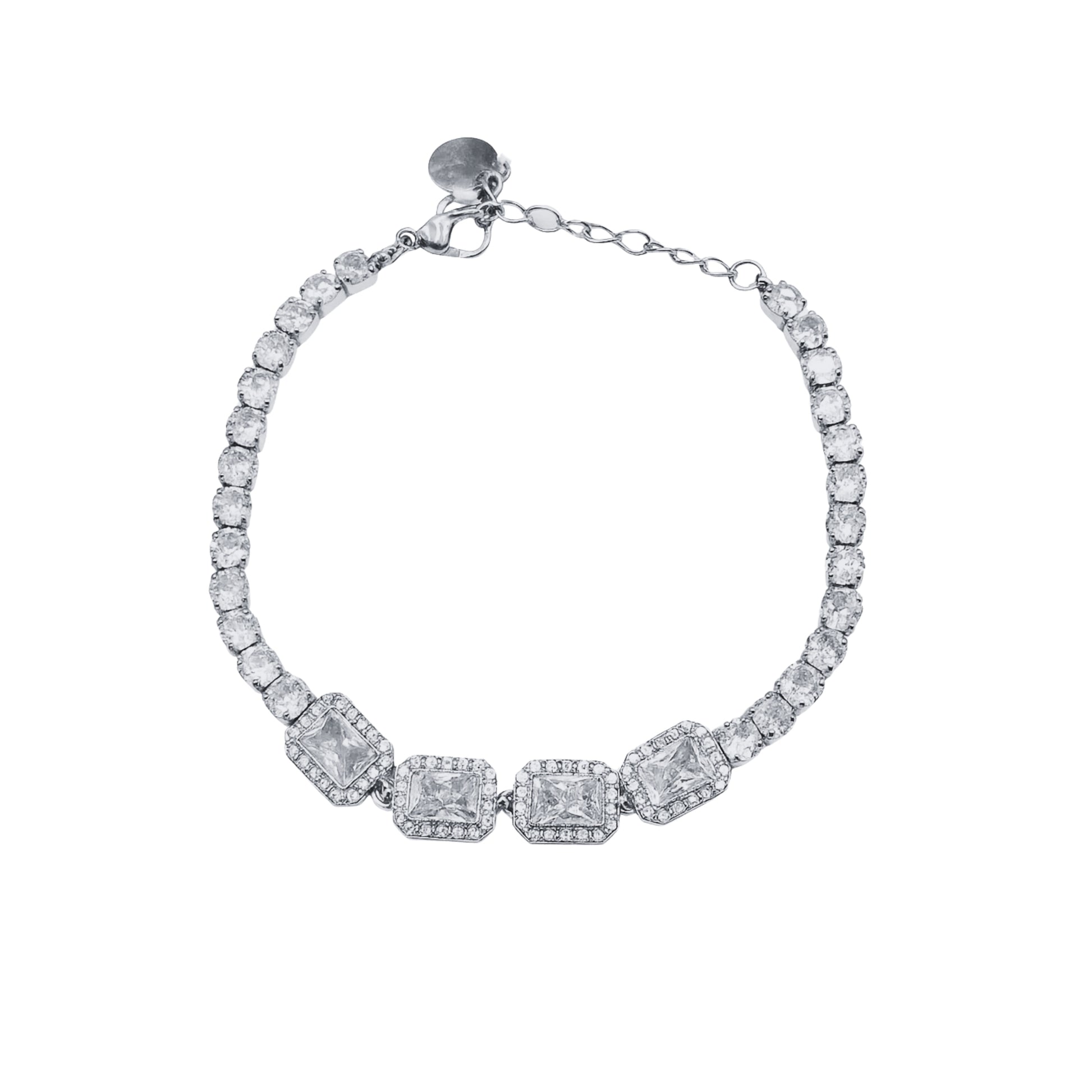 Bracciale Tennis Pietra Rettangolare - Les folies