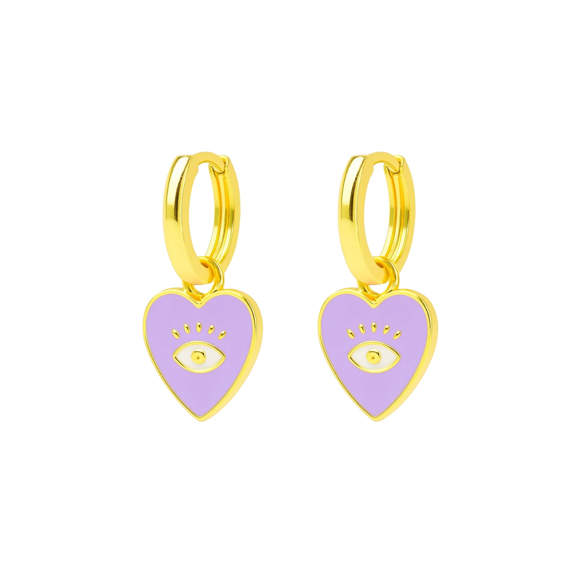 Coppia Di Orecchini_Argento 925 "CUORE OCCHIO MINI"