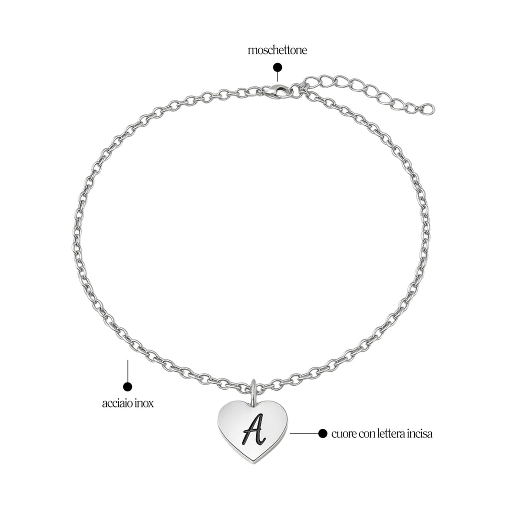 Collana Cuore Lettera Personal - Brand Gioielli