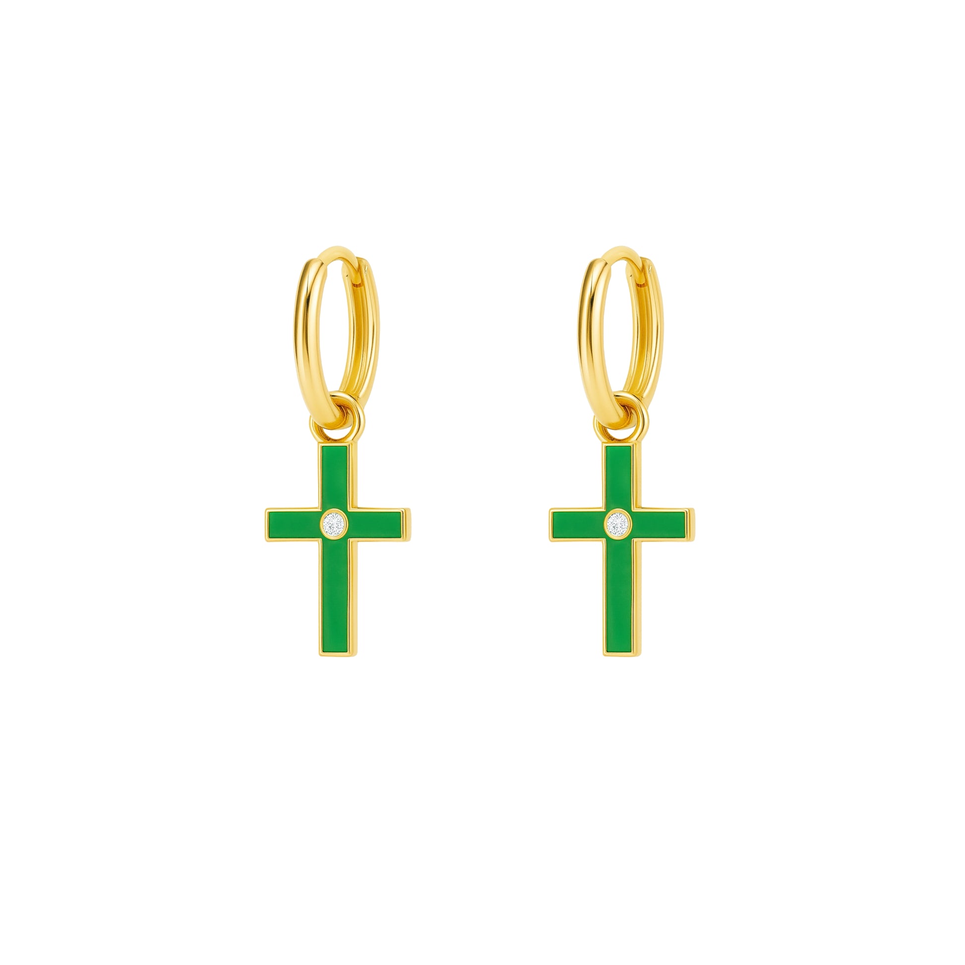 Coppia Di Orecchini_Argento 925 "CROCE"