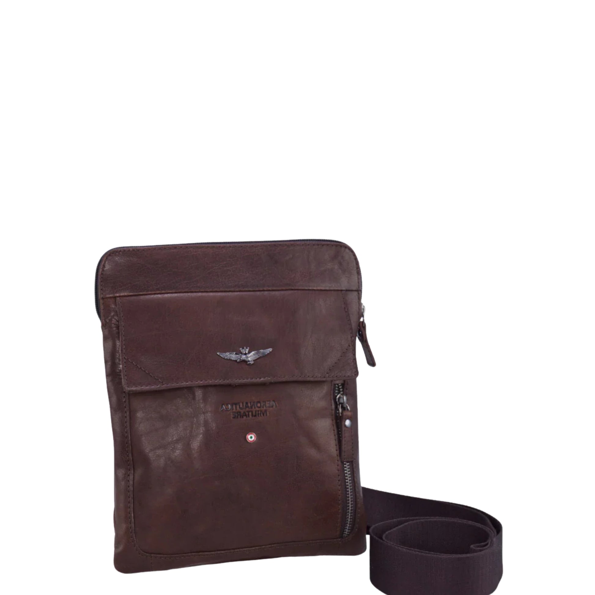 Tracolla Porta Tablet in Vera pelle Vintage - Aeronautica Militare