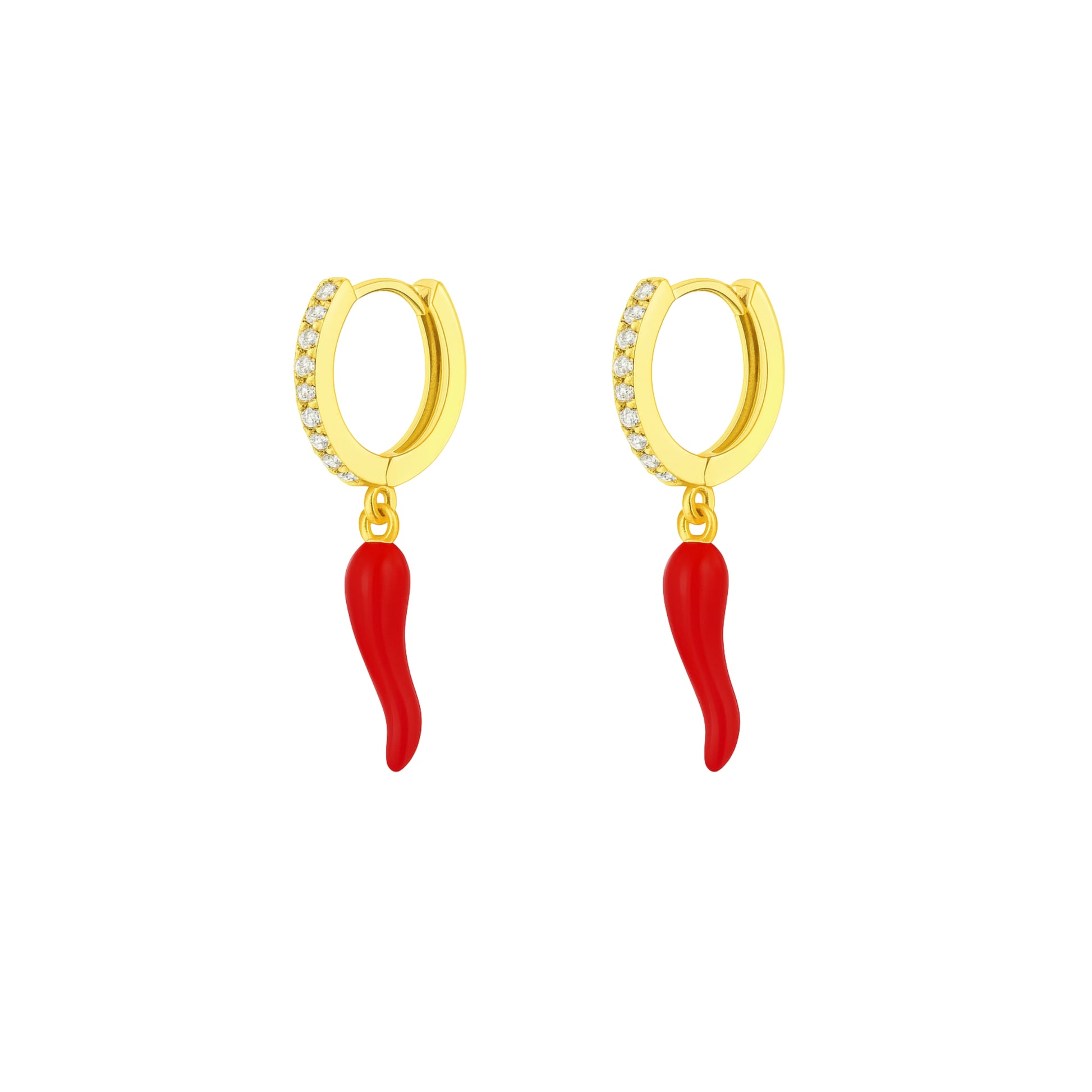 Coppia Di Orecchini_Argento 925 "PEPERONCINO"