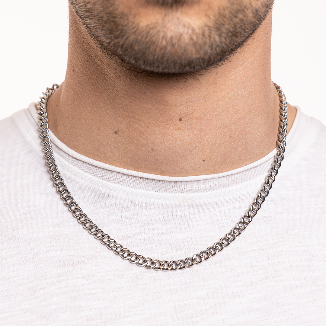 Collana Grumetta Piatta 6mm 50cm