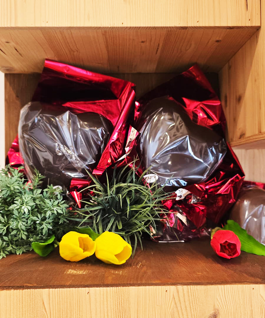 Cuore di Cioccolato Fondente doppia sorpresa