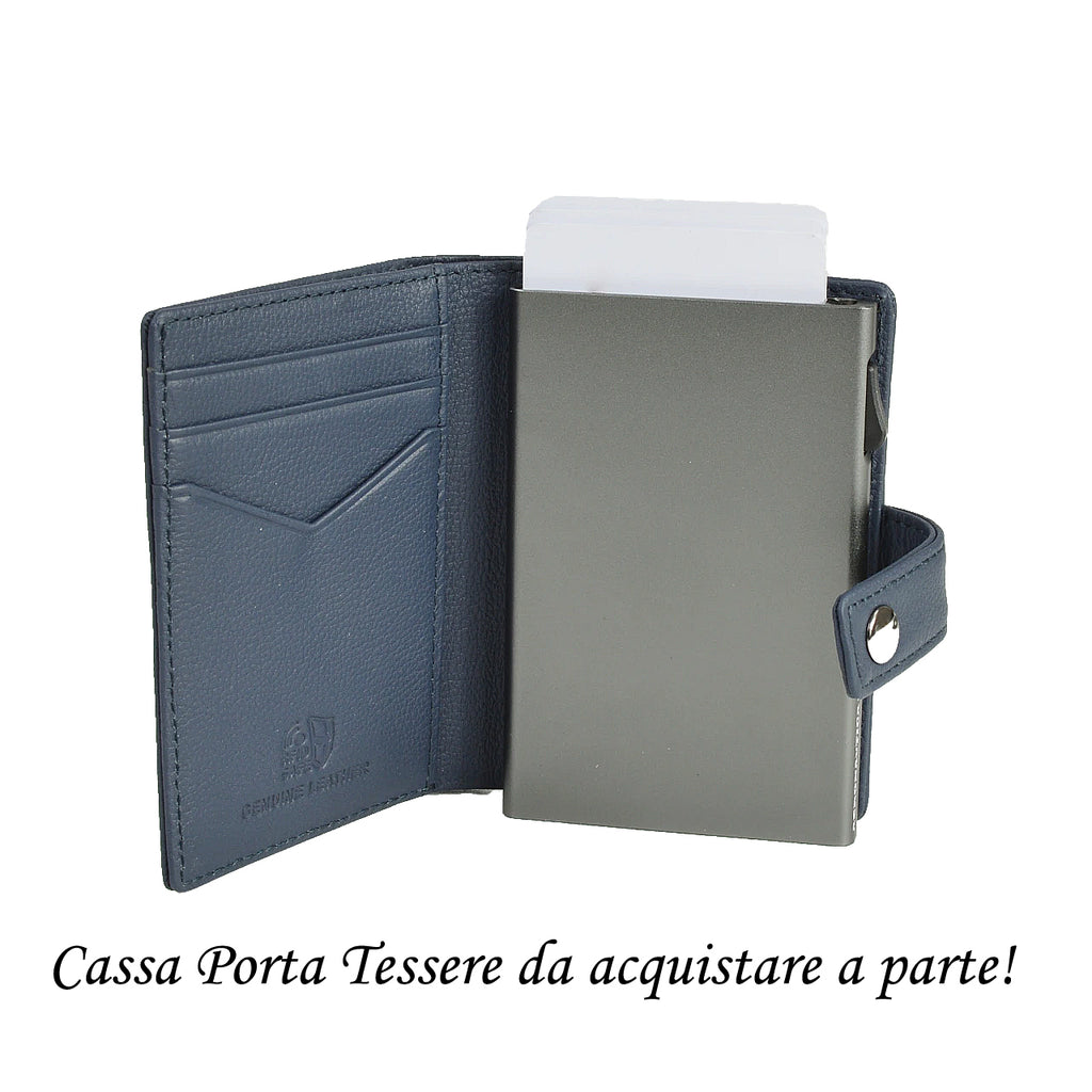 Cover Magnetica Portatessere Aeronautica Militare AM260 Mag Wallet in Vera Pelle