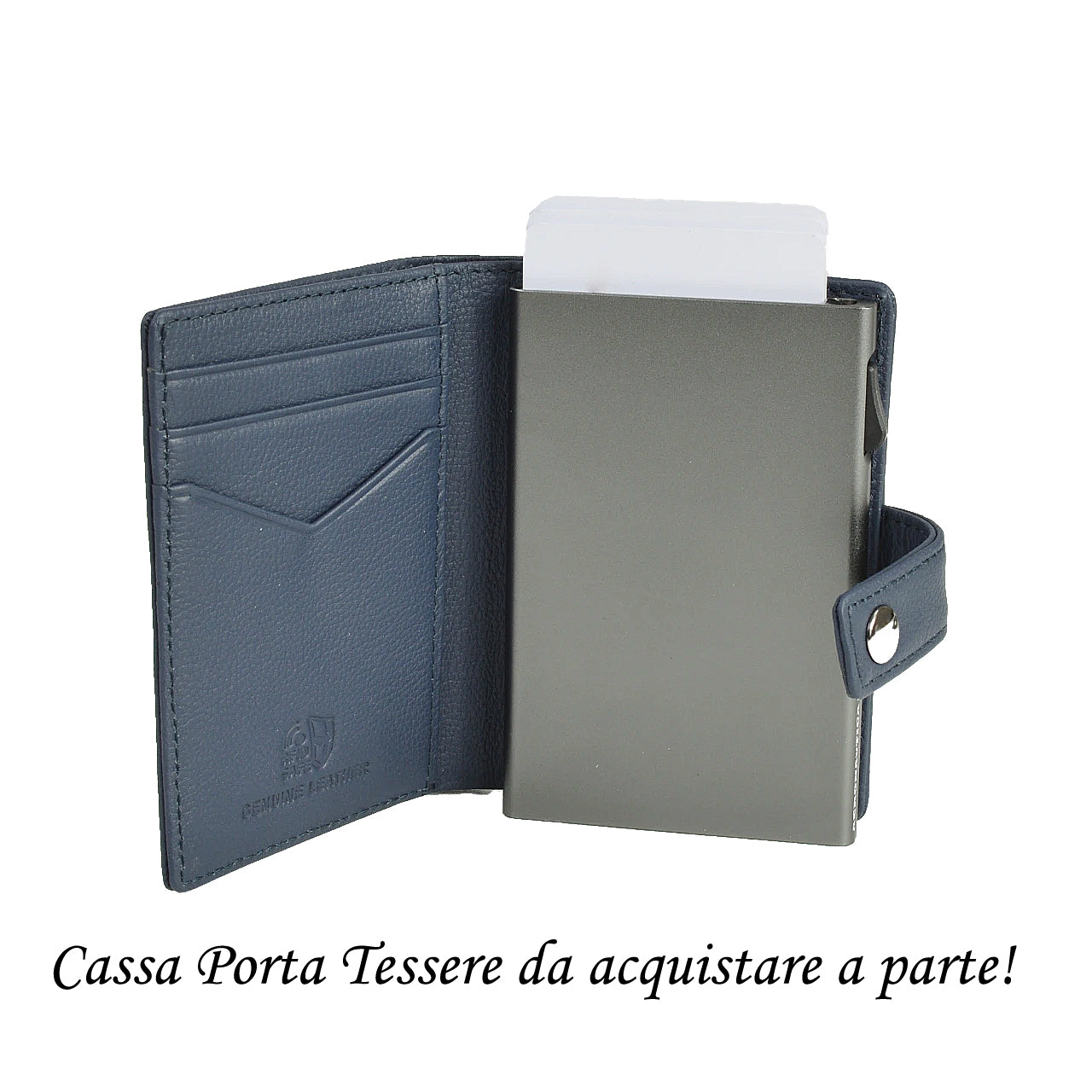 Cover Magnetica Portatessere Aeronautica Militare AM260 Mag Wallet in Vera Pelle