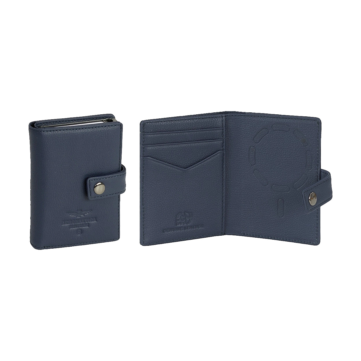 Cover Magnetica Portatessere Aeronautica Militare AM260 Mag Wallet in Vera Pelle