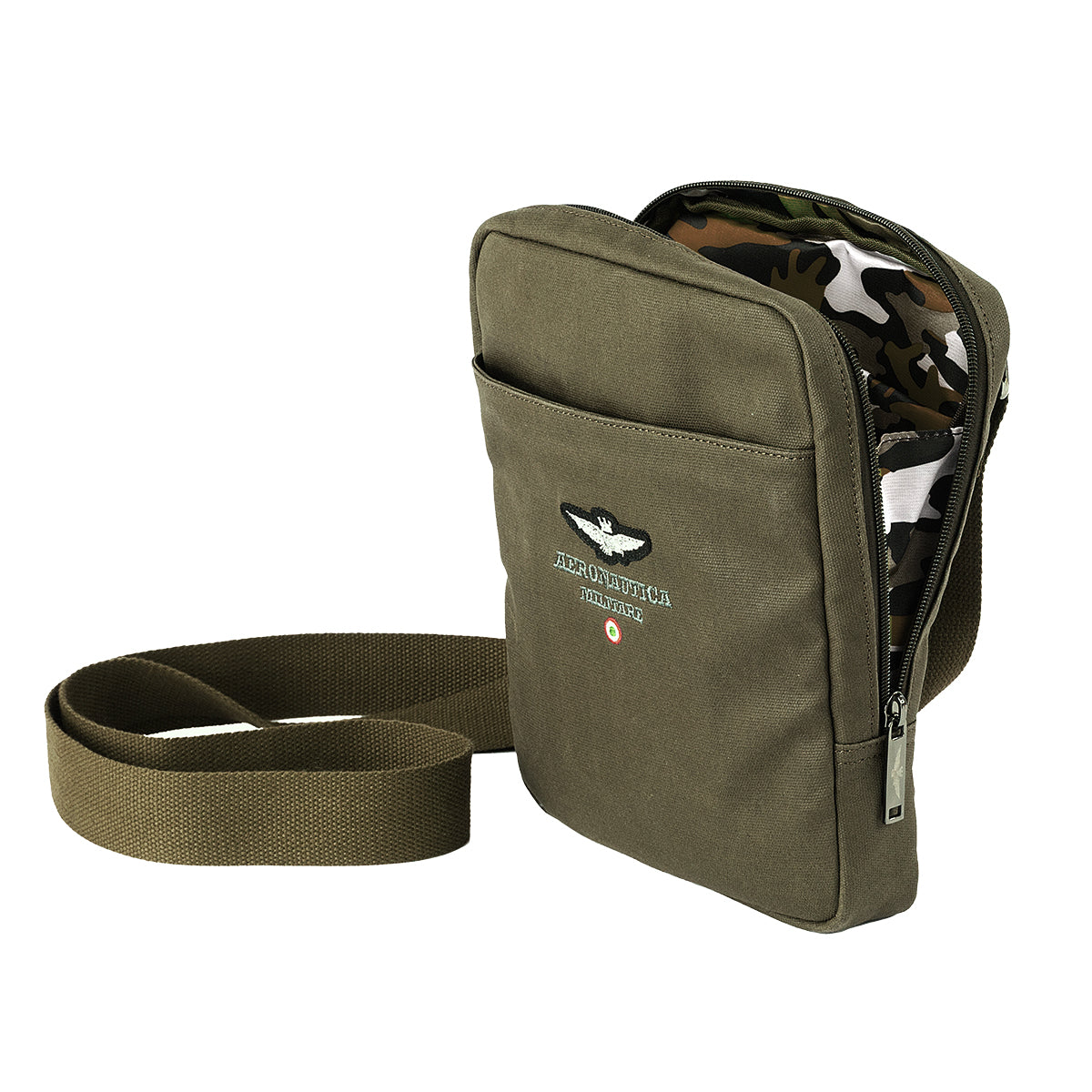 Tracolla Porta Tablet in Canvas Aeronautica Militare AM542 New City
