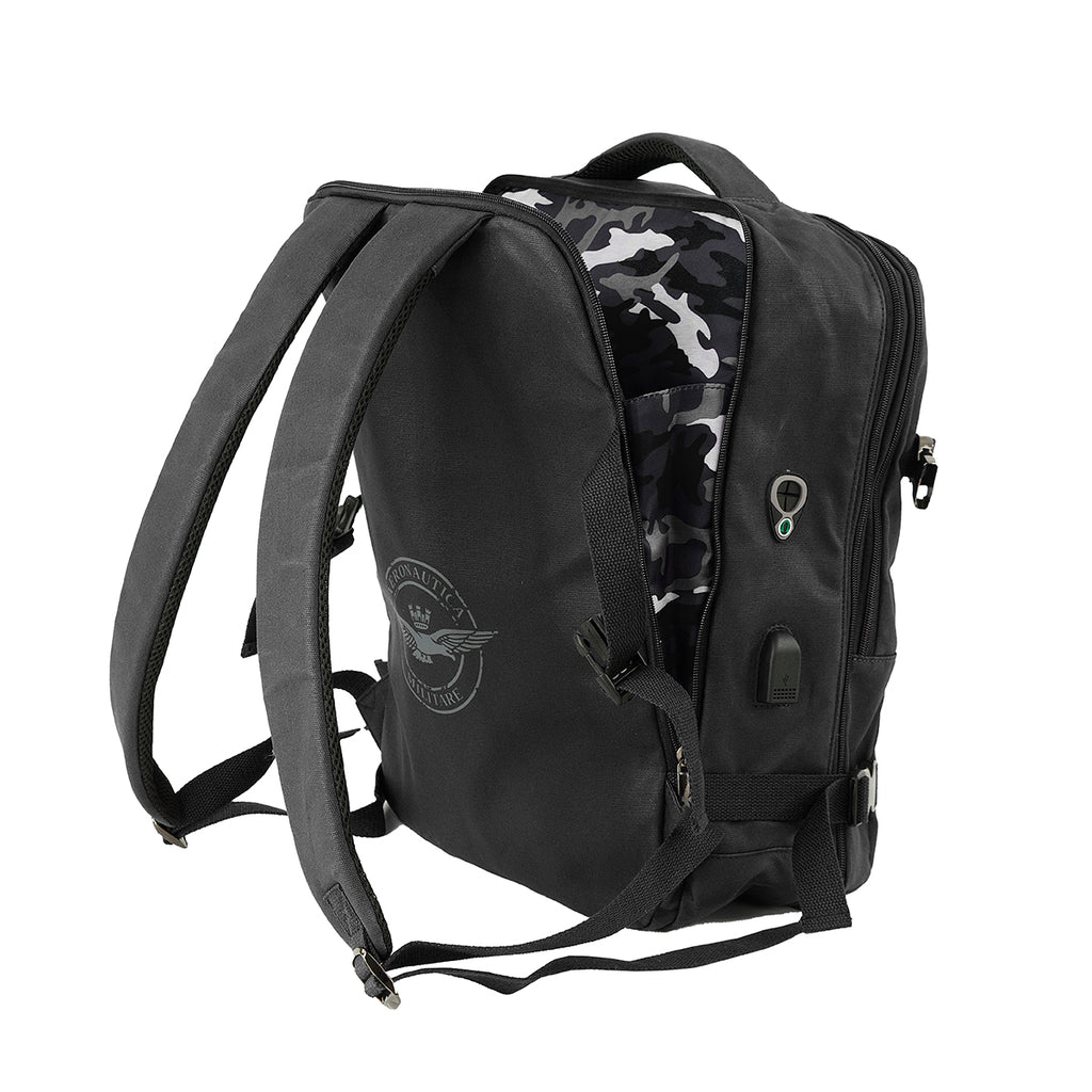 Zaino Porta PC in Canvas Aeronautica Militare AM543 New City