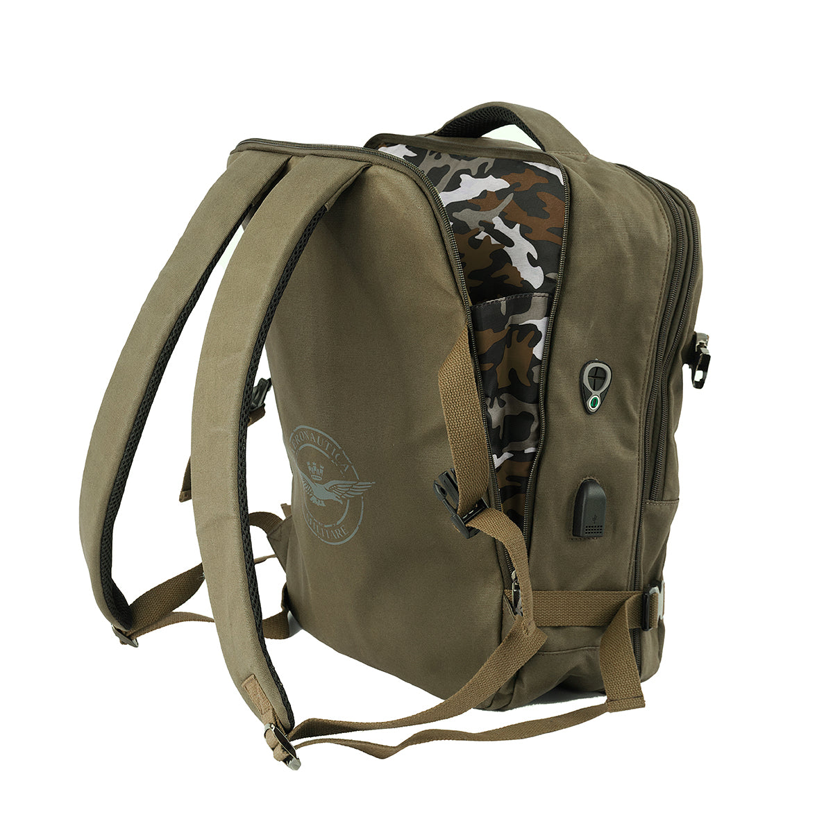 Zaino Porta PC in Canvas Aeronautica Militare AM543 New City