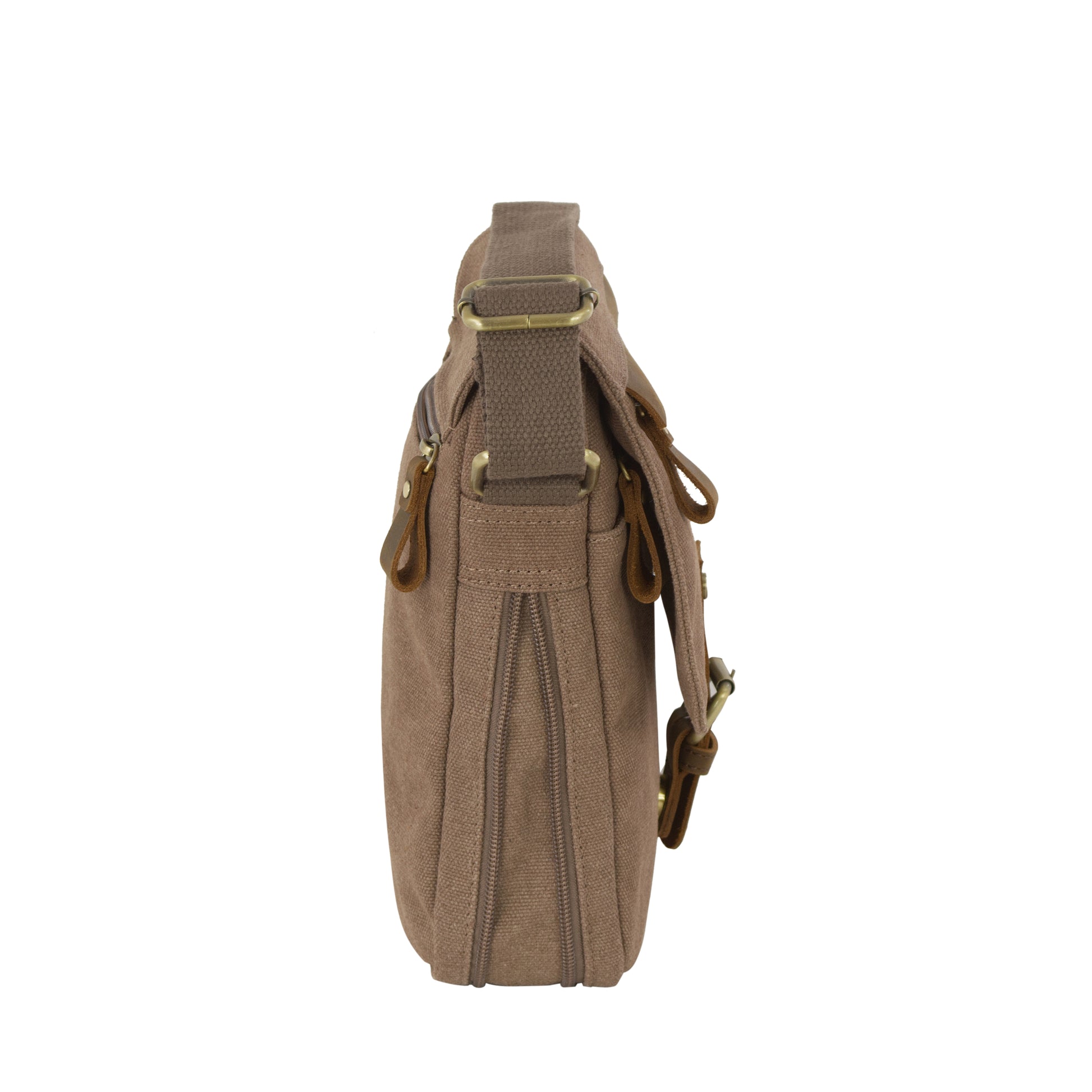 Tracolla Media in Canvas e pelle Aeronautica Militare AM610 Canvas