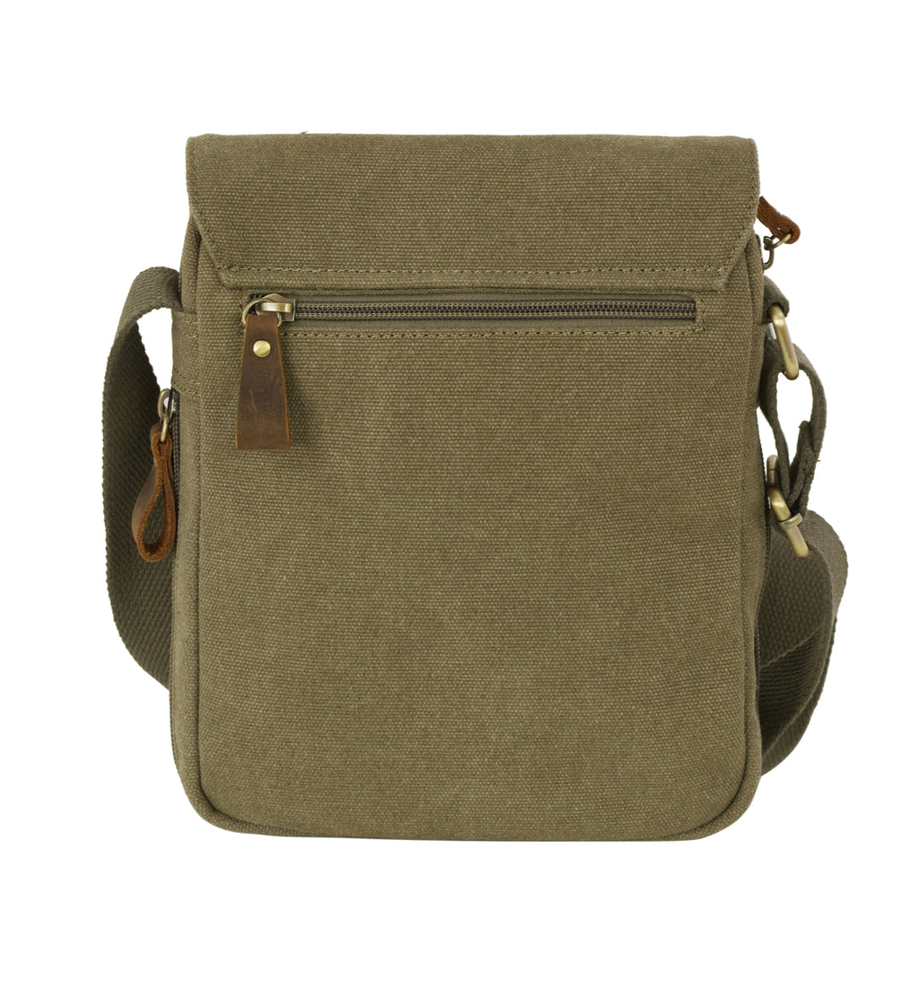 Tracolla Media in Canvas e pelle Aeronautica Militare AM610 Canvas