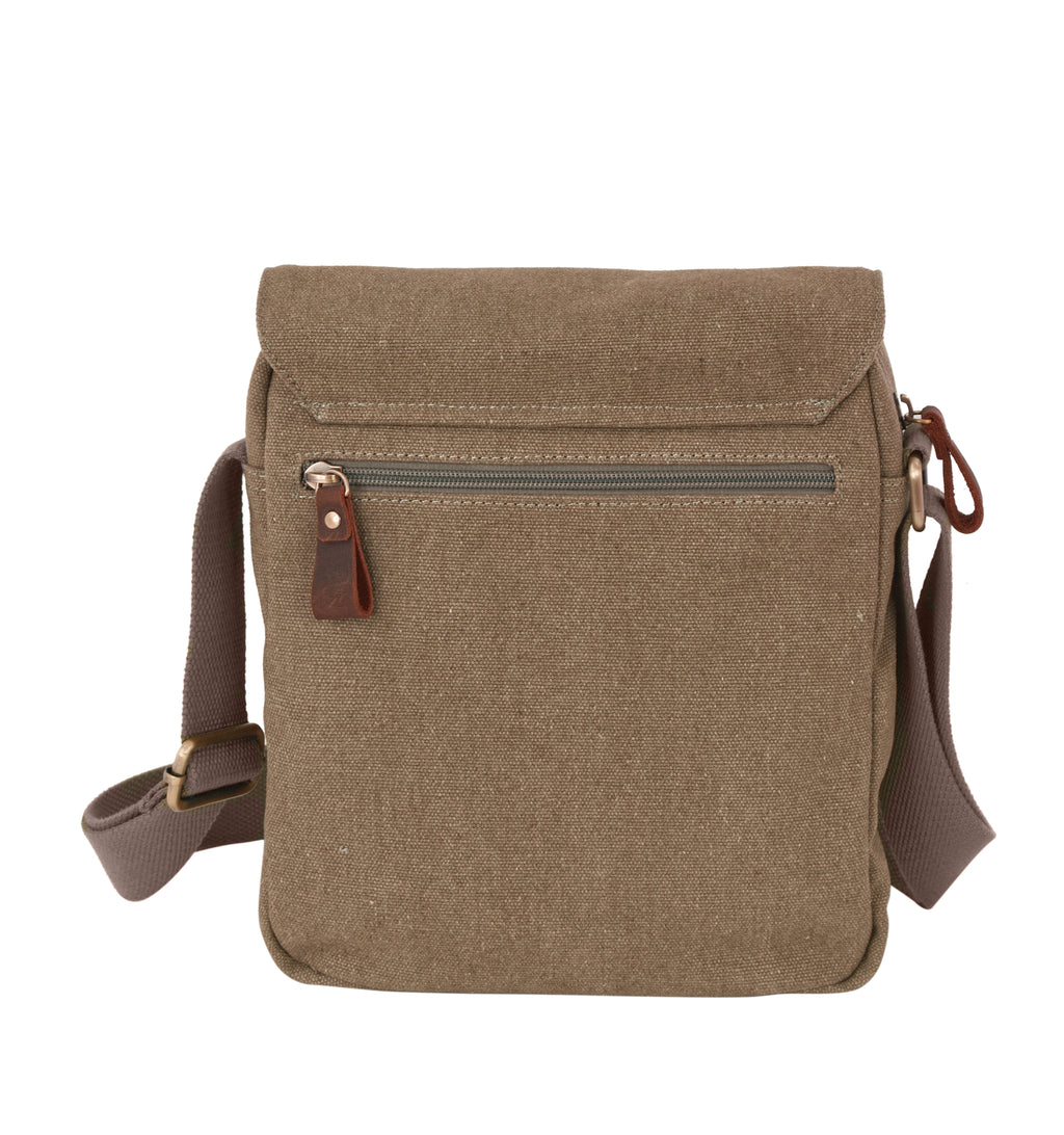 Tracolla Grande in Canvas e pelle Aeronautica Militare AM611 Canvas