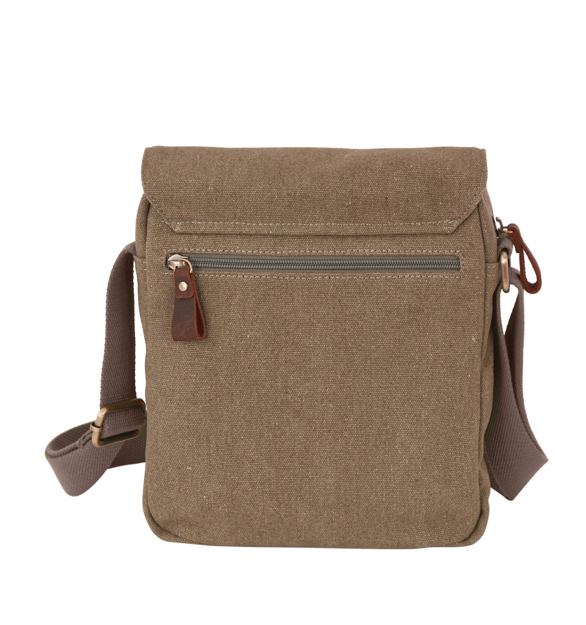Tracolla Grande in Canvas e pelle Aeronautica Militare AM611 Canvas