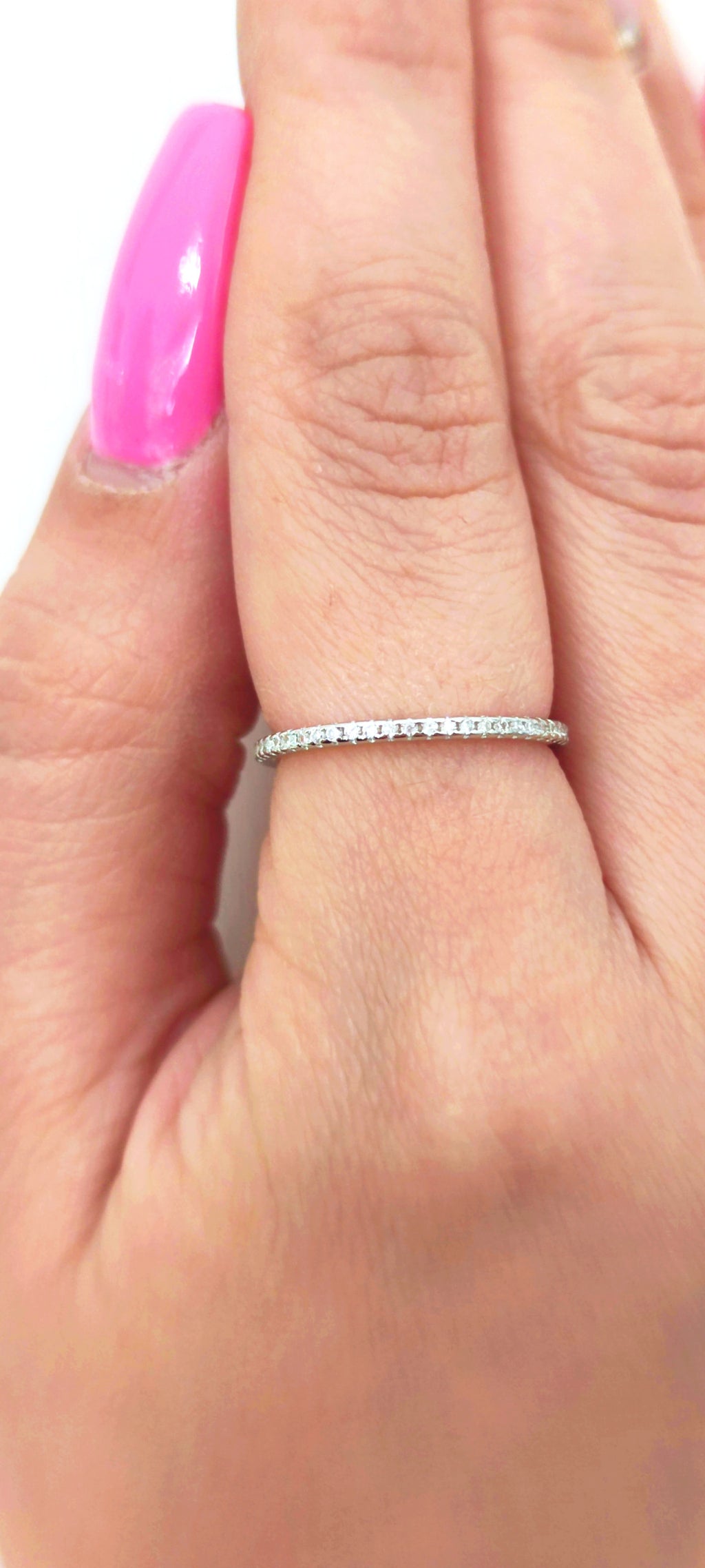 Anello veretta crystal in argento 925