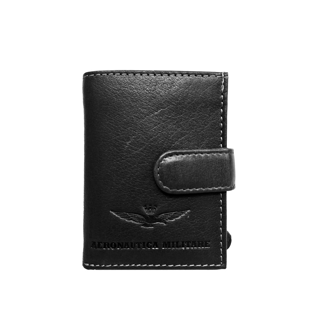 Portatessere Automatico Aeronautica Militare AM245 Eagle in Vera Pelle