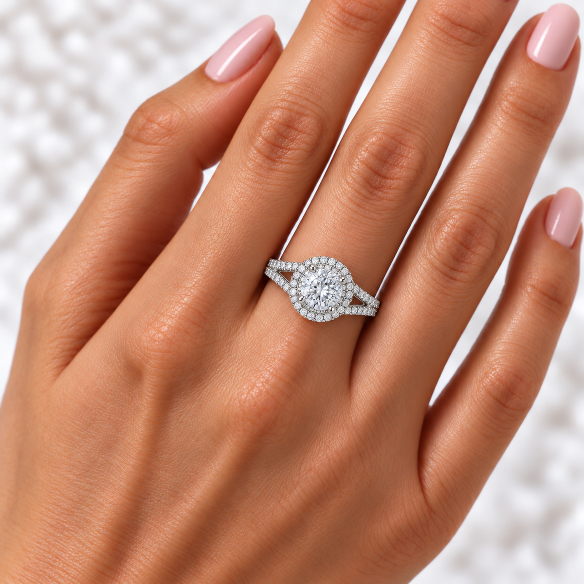 Verstelbare ring met hart van 925 zilver