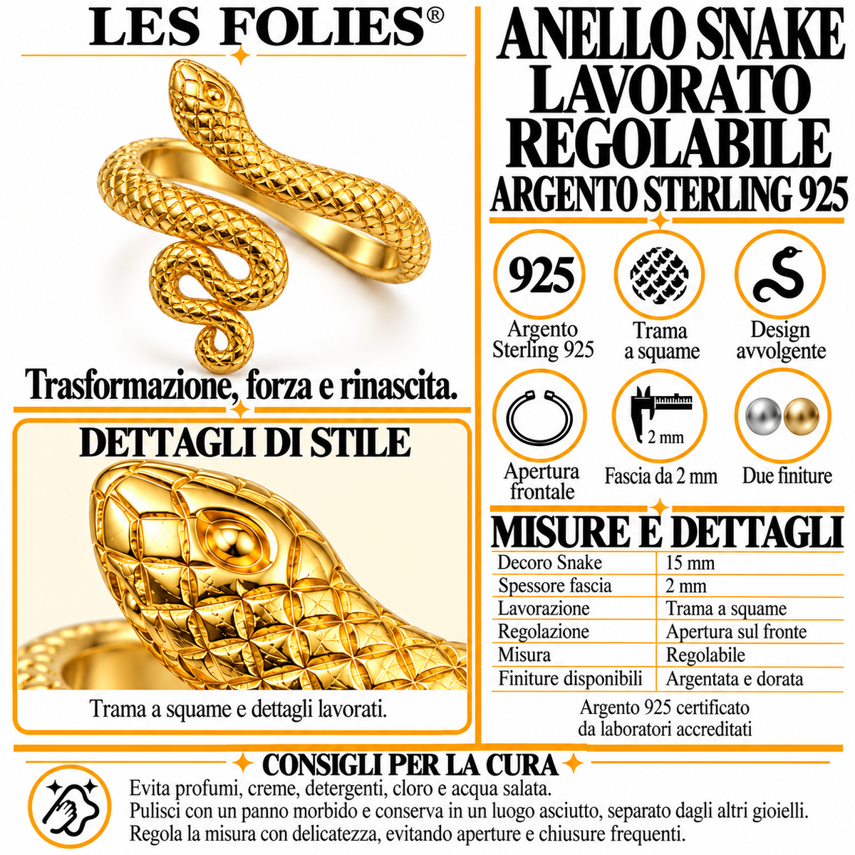 Verstelbare ring met hart van 925 zilver
