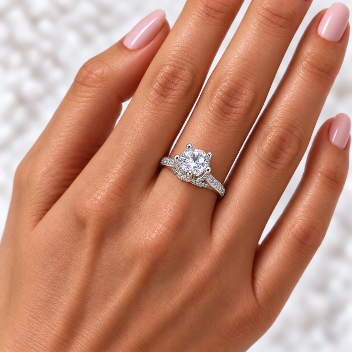 Verstelbare ring met hart van 925 zilver