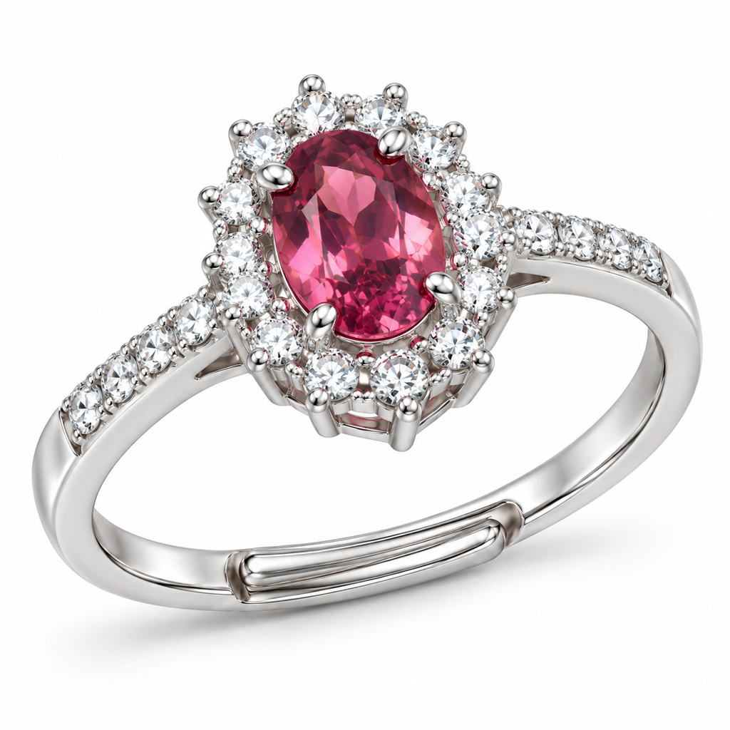 Anel Ajustável Royal Oval 11mm em Prata 925