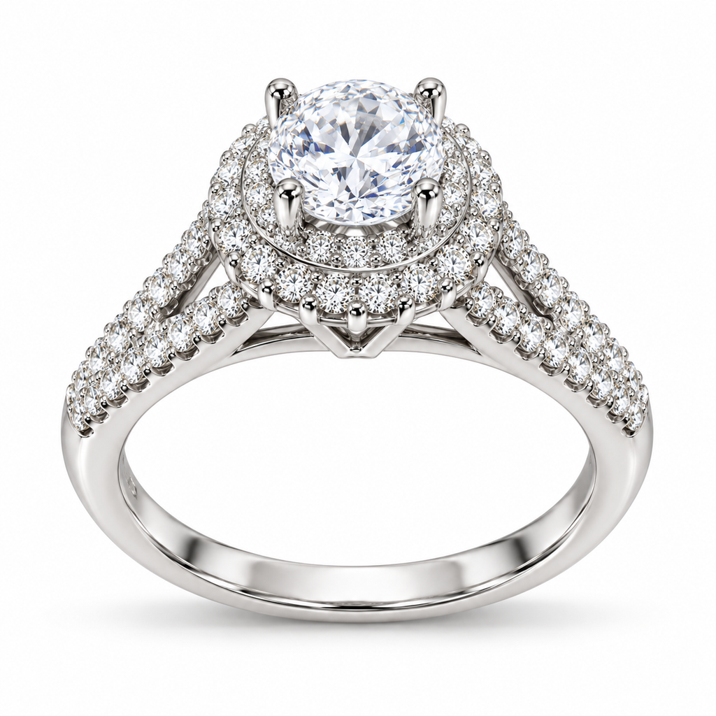 Verstelbare ring met hart van 925 zilver