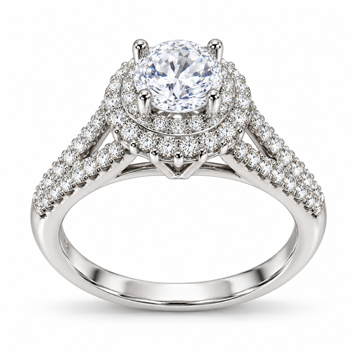 Verstelbare ring met hart van 925 zilver