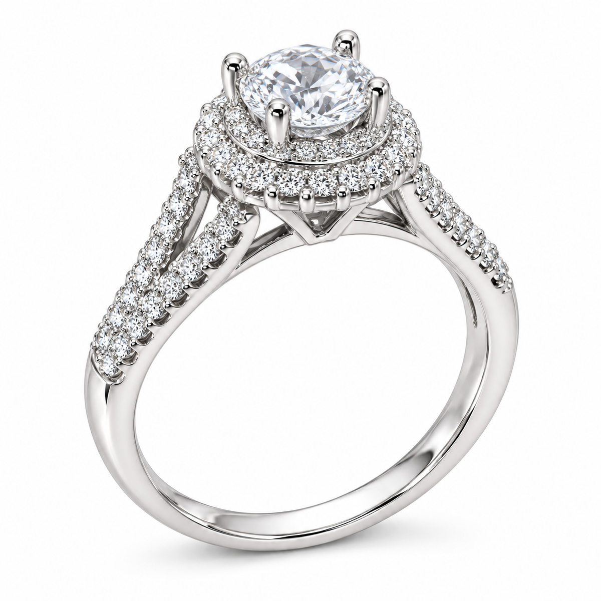 Verstelbare ring met hart van 925 zilver
