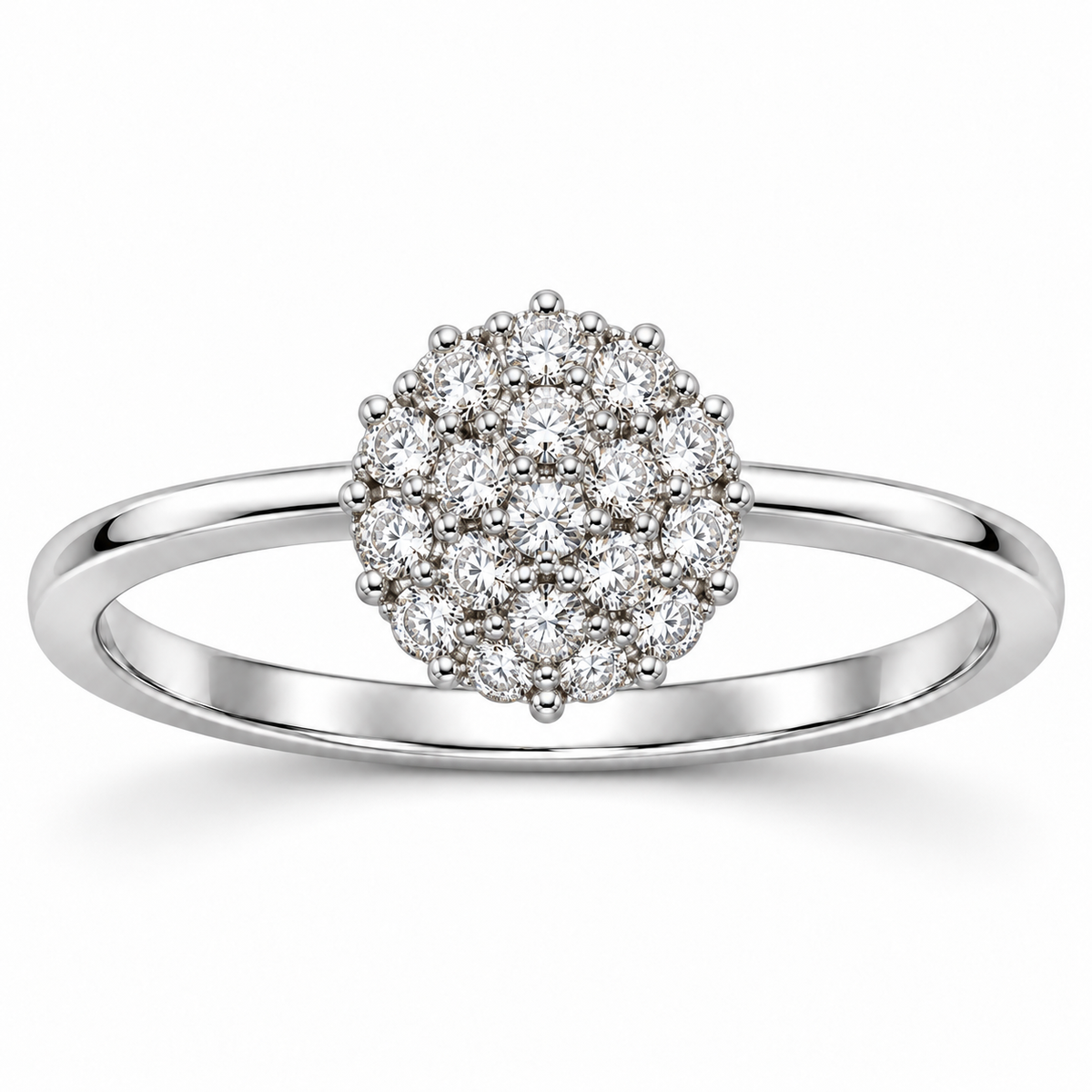 Verstelbare ring met hart van 925 zilver
