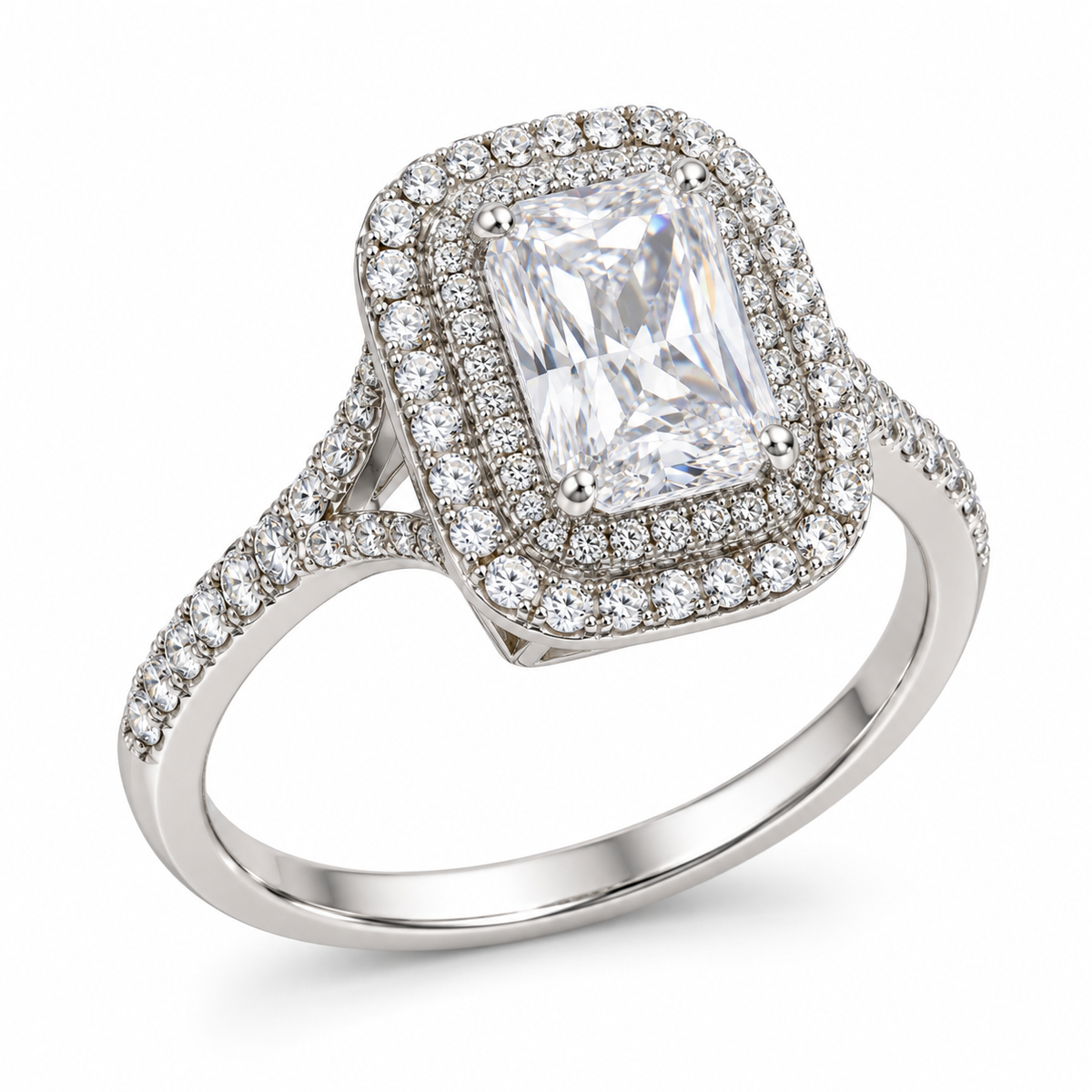 Verstelbare ring met hart van 925 zilver
