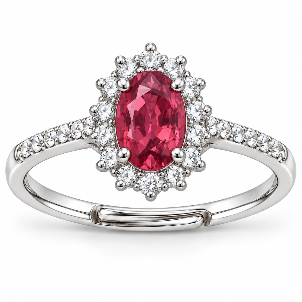 Anel Ajustável Royal Oval 11mm em Prata 925