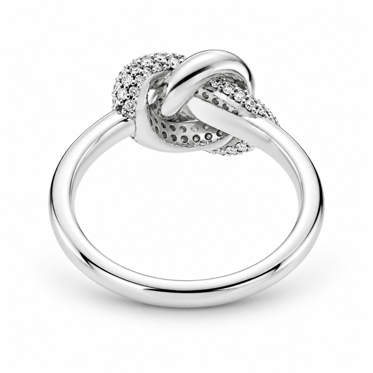Verstelbare ring met hart van 925 zilver