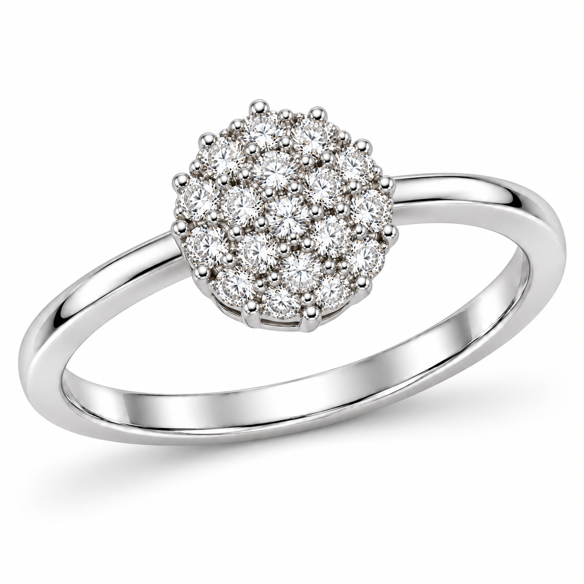 Verstelbare ring met hart van 925 zilver