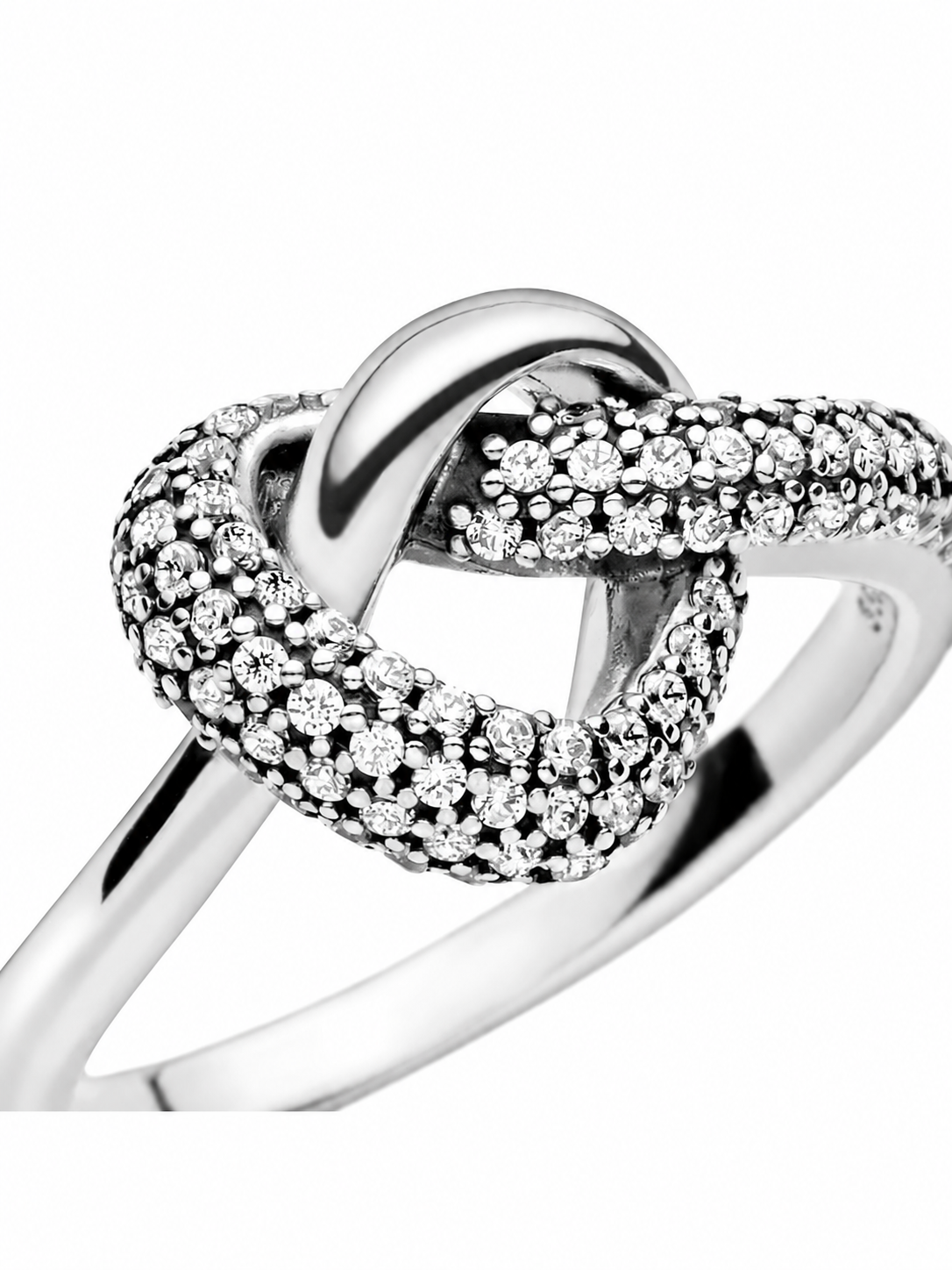 Verstelbare ring met hart van 925 zilver