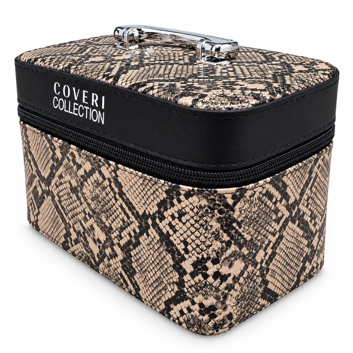 Set Regalo Donna Coveri con Sciarpa Fantasia e Beauty Case Animalier