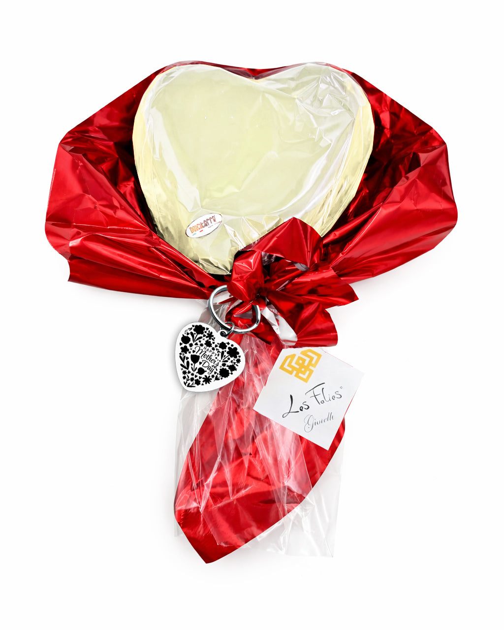 Cuore di Cioccolato Bianco doppia sorpresa