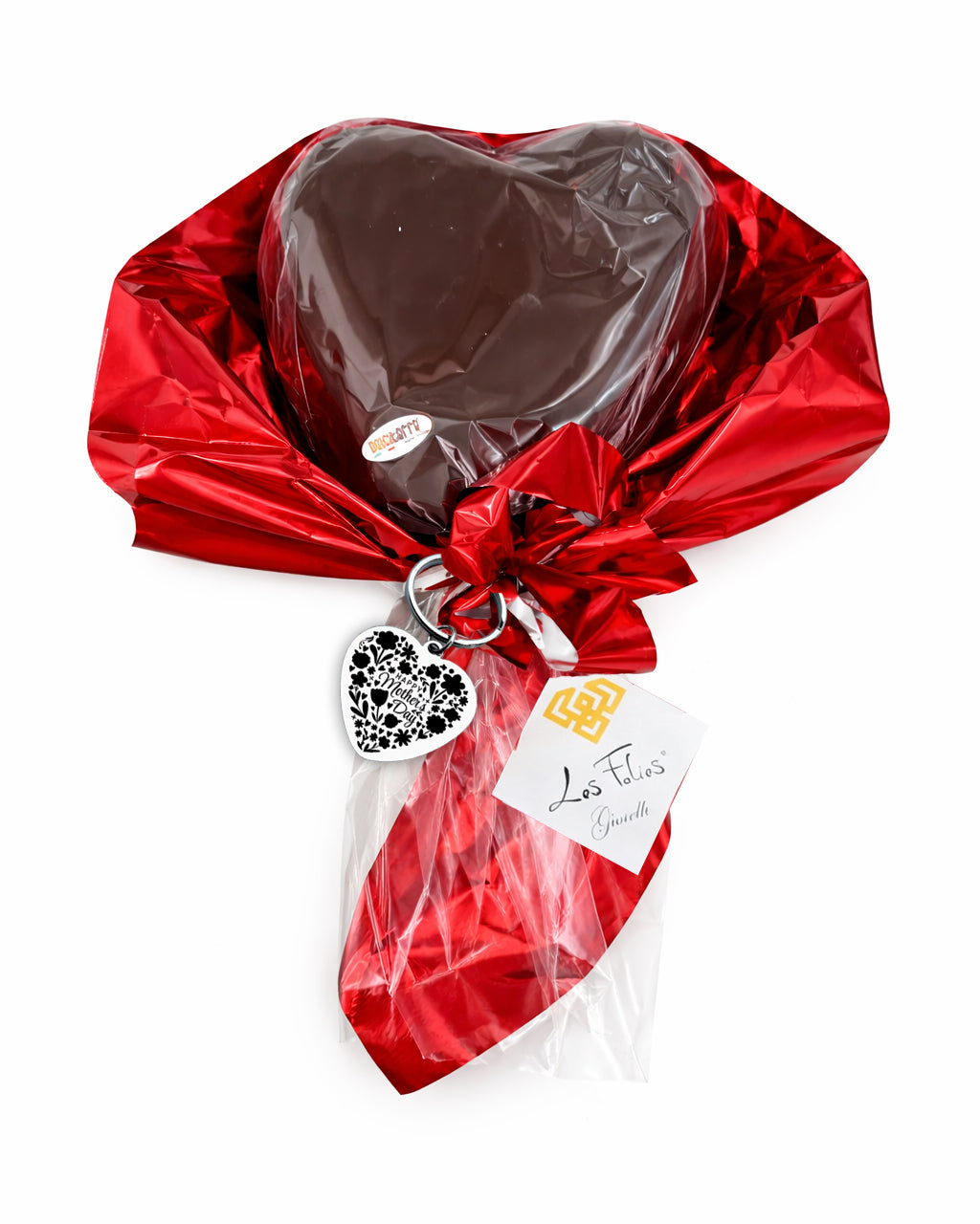 Cuore di Cioccolato Fondente doppia sorpresa