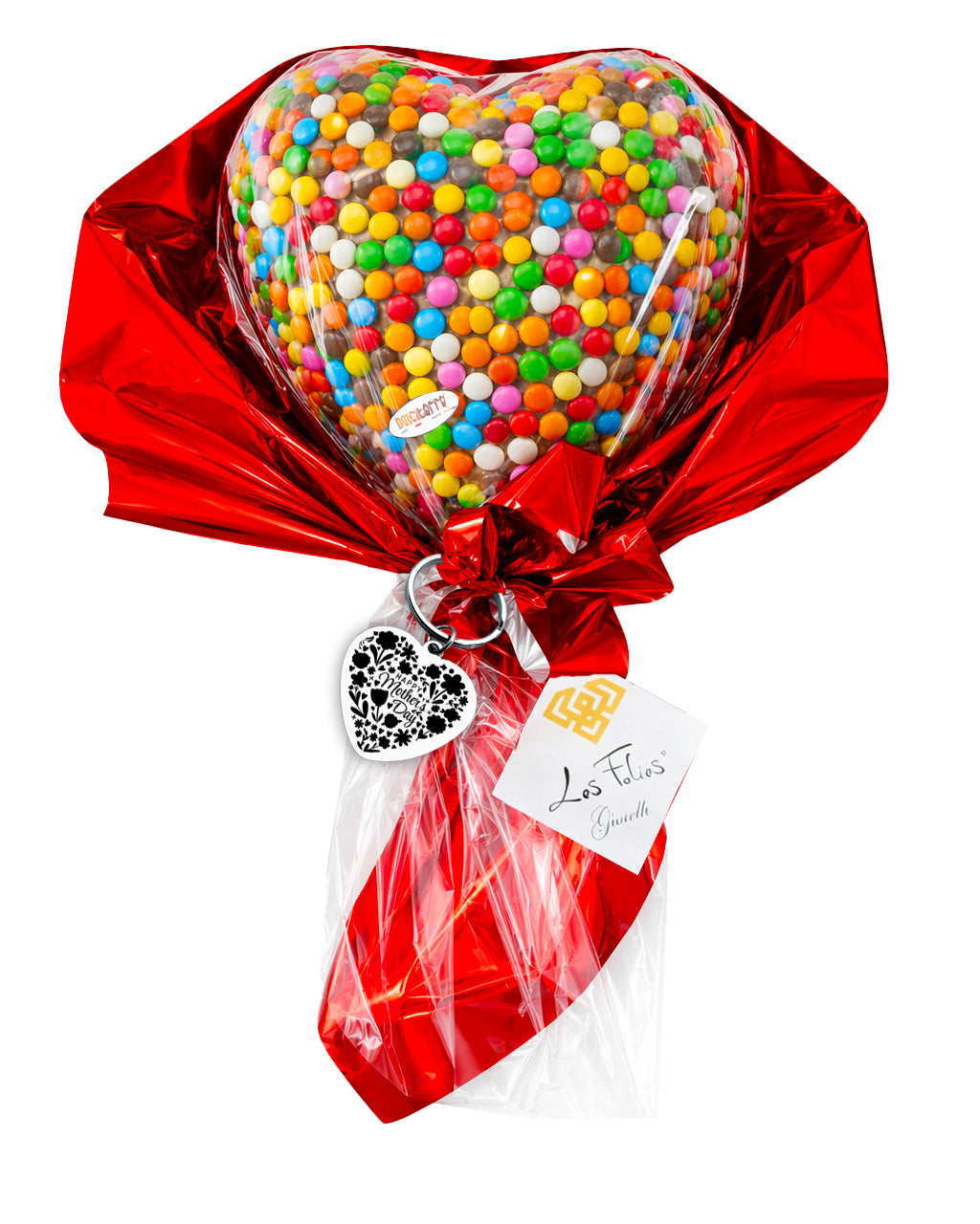 Cuore al cioccolato Gourmet con Smarties doppia sorpresa