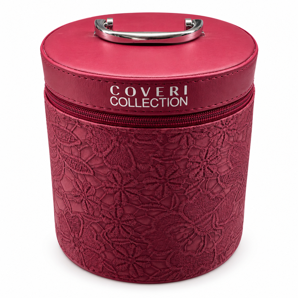 Set Regalo Donna Coveri con Sciarpone a Quadri e Beauty Case