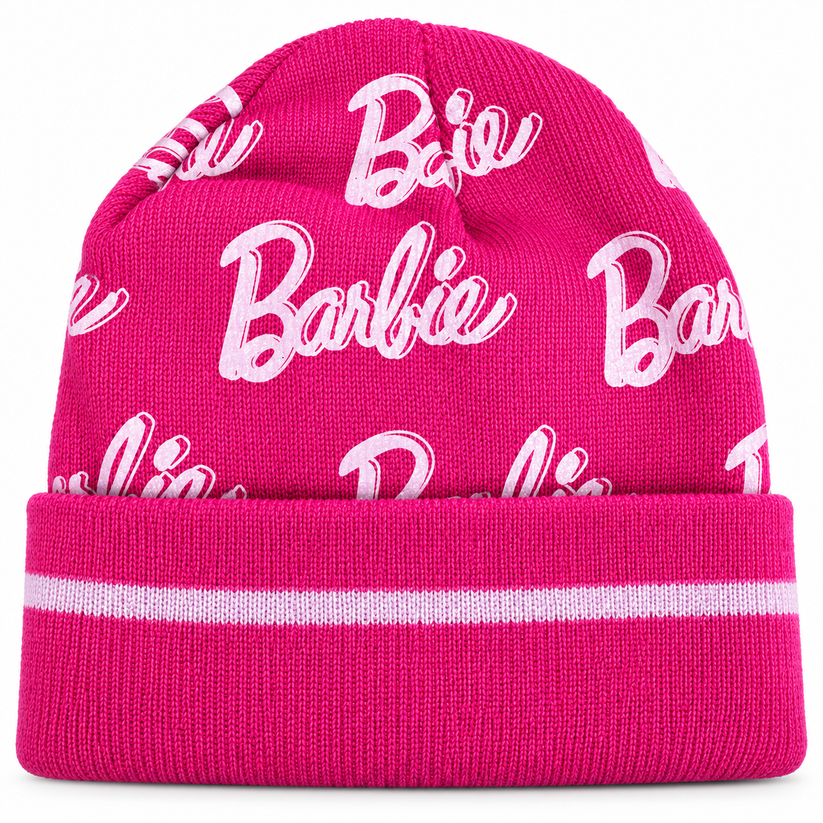 Set Barbie in Maglia con Cappello e Sciarpa con Logo